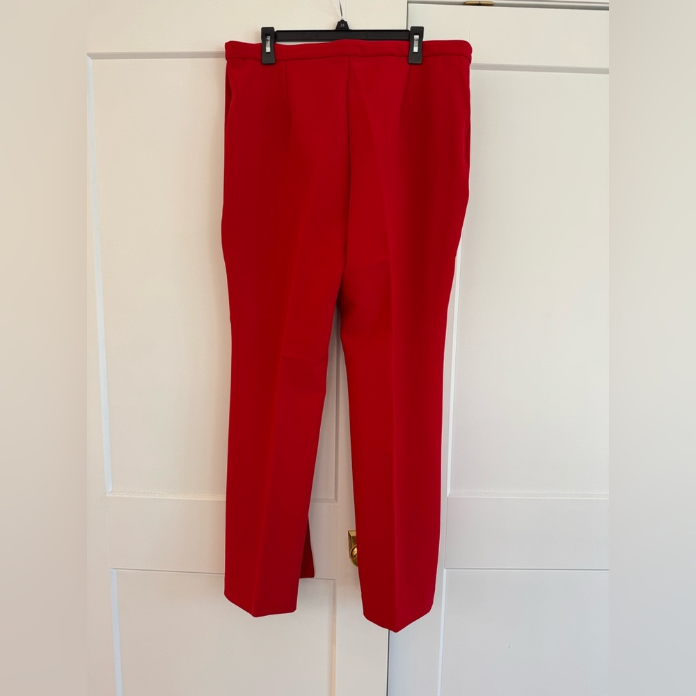 Ann Taylor red wide leg pants size 16